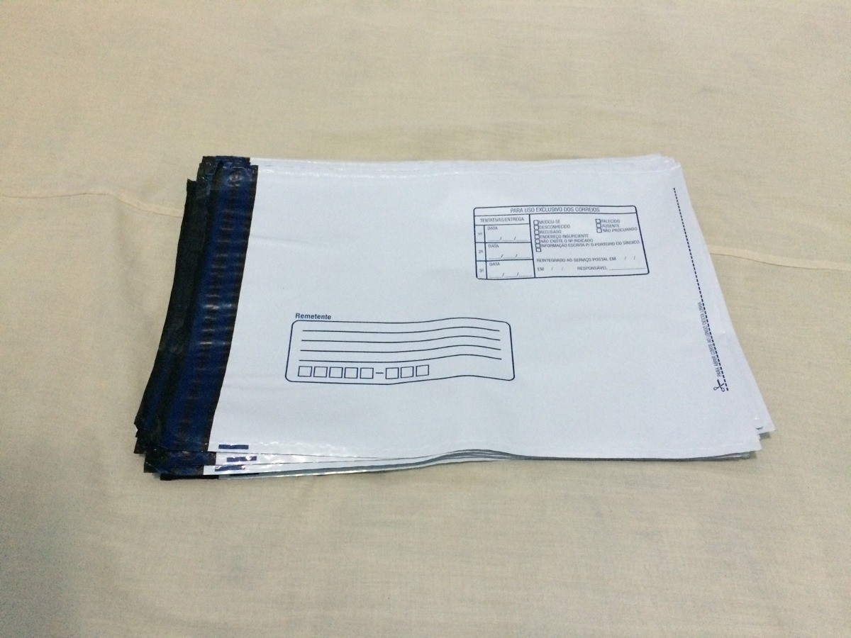 Envelope Coextrusado com Aba Adesivo em - Envelope Coextrusado Plástico