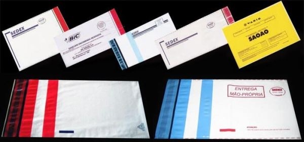 Envelope Plástico de Segurança Personalizado em - Envelope de Plástico de Segurança com Lacre