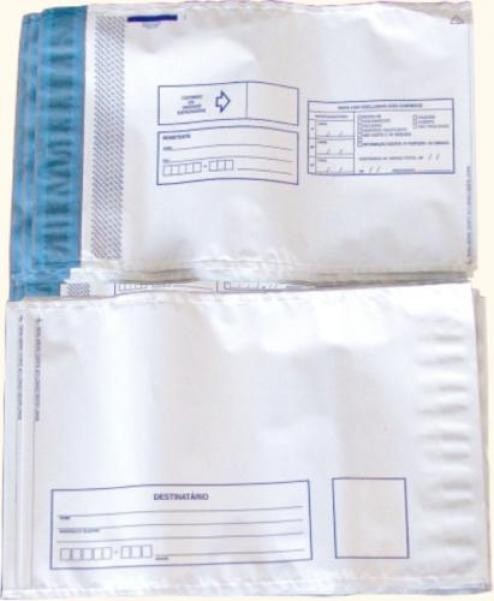 Envelope Plástico Lacre Inviolavel em - Envelope de Plástico de Adesivo