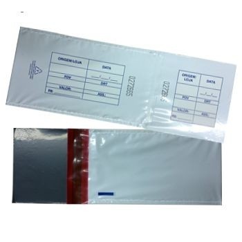 Envelope Plástico Sangria de Caixa na Sé - Envelope Tipo Sangria