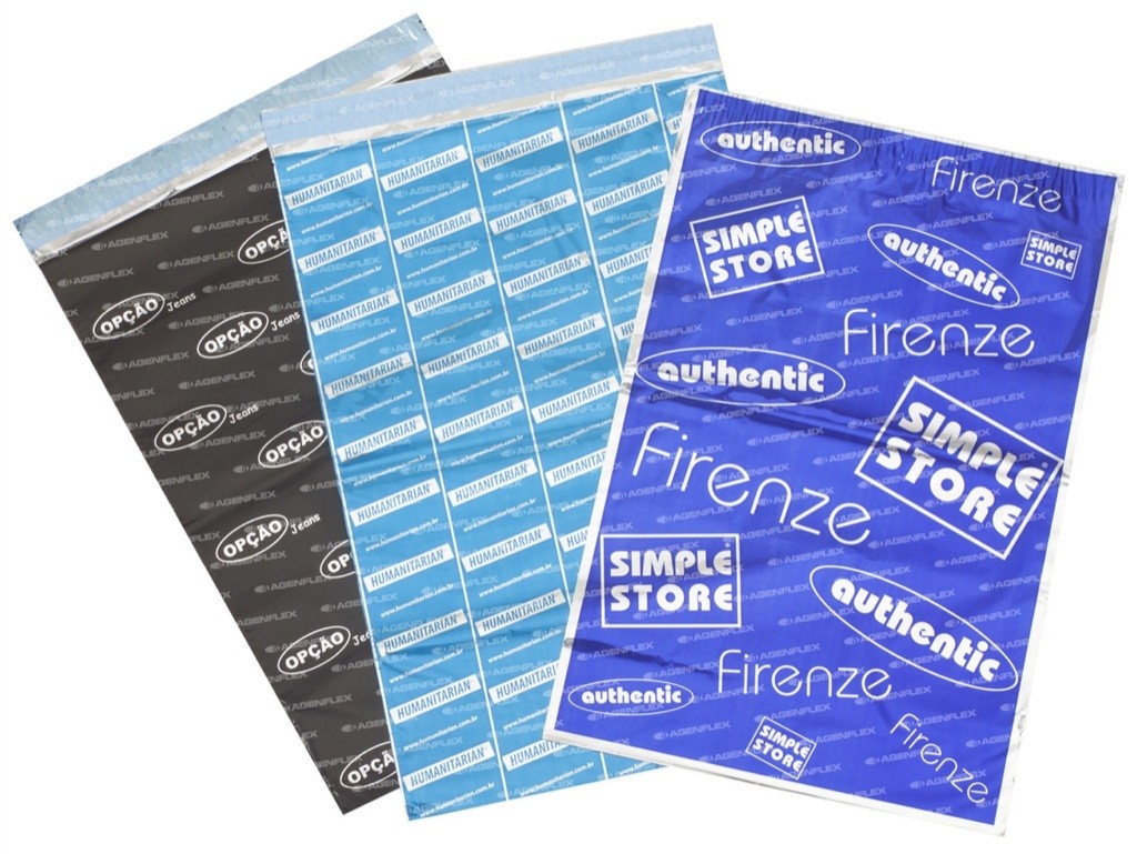 Indústria Envelopes de Plásticos Personalizados em - Envelope de Segurança com Adesivo Permanente